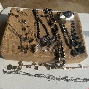 Chico's Silver and Blue Necklace